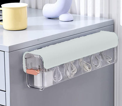 Wall Mounted Storage Box Organizer Multi Use Kitchen, Data Cable 6 Cell