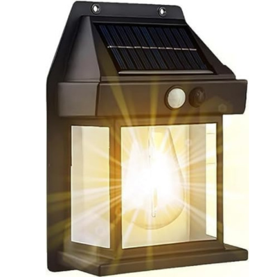 Solar Lights | Wireless Lights Fixture | Waterproof Outdoor Lighting with Clear Panel for Garden