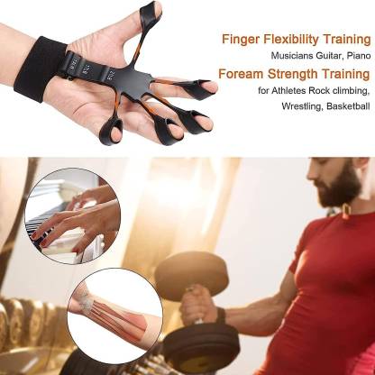 Adjustable Finger Exerciser & Hand Strengthener, Hand Grips Strength Training (Pack of 1, Assorted)