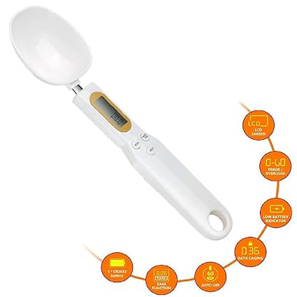 Kitchen Food Digital Spoon Scale, Scale 1.1lb/500g(0.1g) Kitchen Tools Accessories