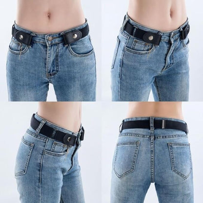 Casual Belts Buckle Free Stretch Belt Adjustment Japanese Traceless Belts for Men & Women