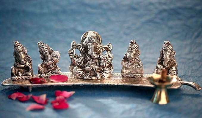 Silver Musical Ganesh God Idol 